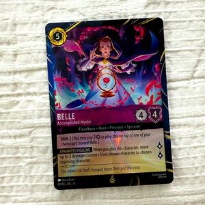 RARE Disney Lorcana BELLE DCA Exclusive Card